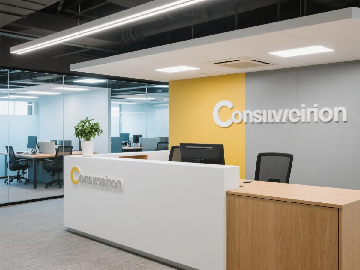 彩经网客服与办公环境示意图